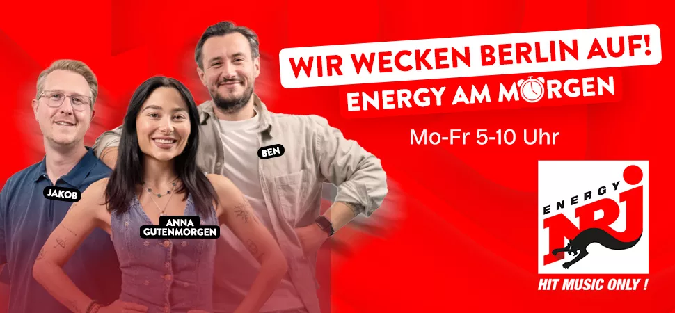 ENERGY am Morgen mit Anna Gutenmorgen, Jakob und Ben