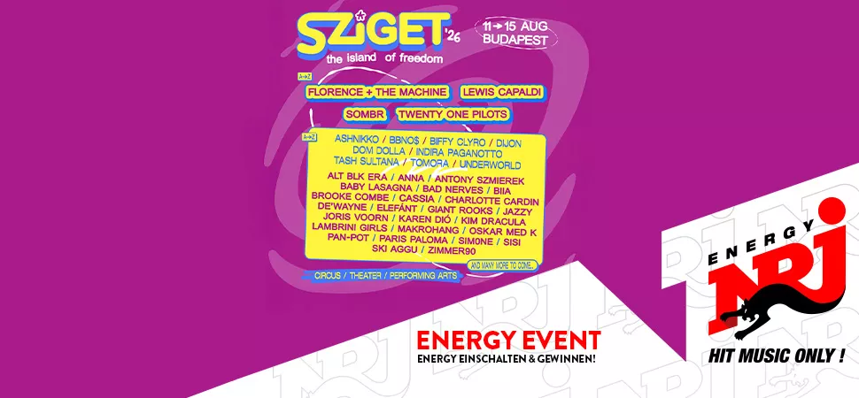 Sziget Festival 2026 präsentiert von ENERGY