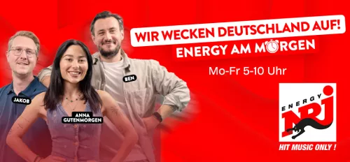 ENERGY am Morgen mit Anna Gutenmorgen, Jakob und Ben