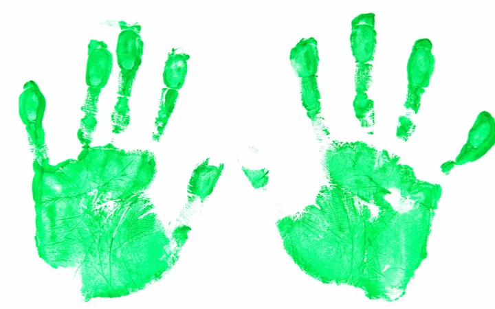 öklogischer Handabdruck