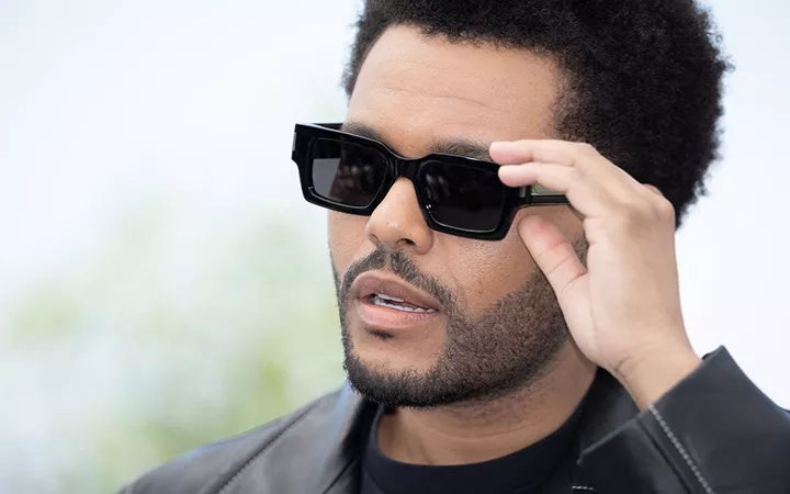 Abel Tesfaye aka. The Weeknd mit einer Sonnenbrille