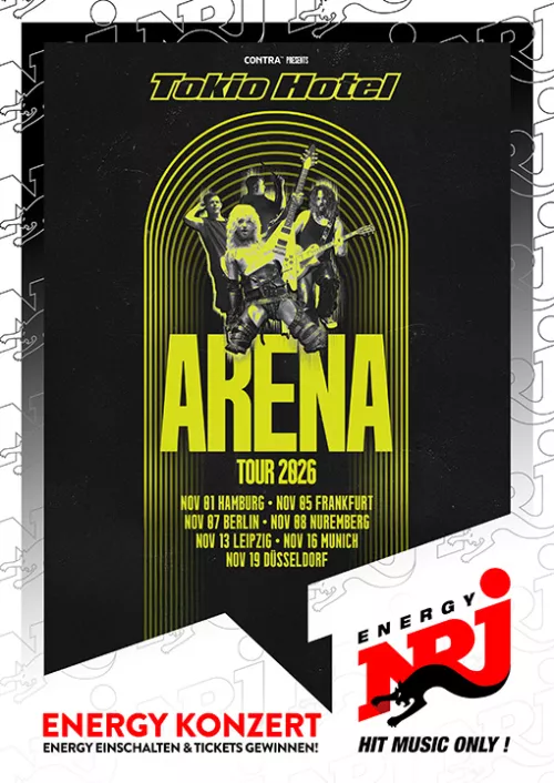 ENERGY präsentiert die Tokio Hotel Arena Tour 2026